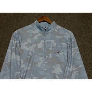 Johnnie o titan performance 1/4 zip
Pullover camo mens golf stretcg blue M
